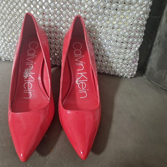 Calvin Klein Shoes - Calvin Klein Striking Red Heels
